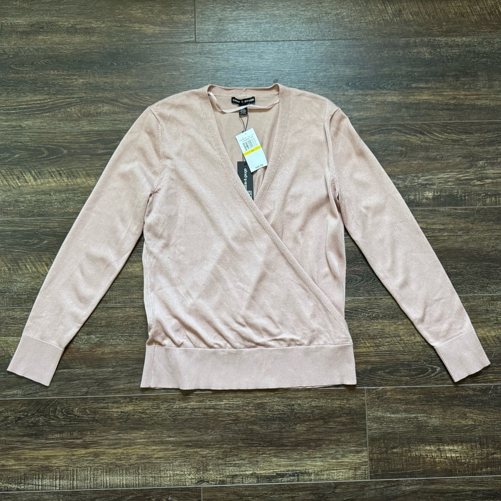 NWT Cable & Gauge Pink Sweater M